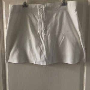White Knit Skort